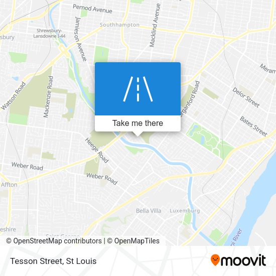 Tesson Street map