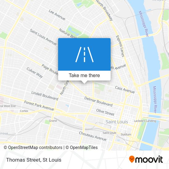 Mapa de Thomas Street