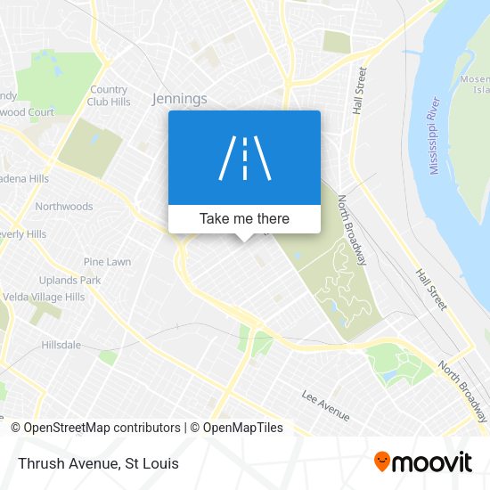 Mapa de Thrush Avenue