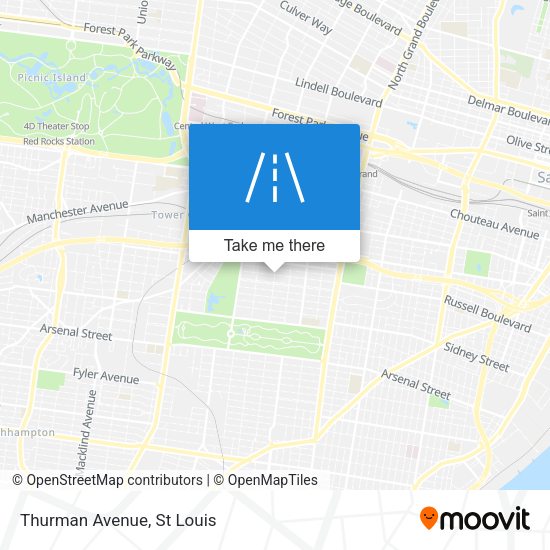Mapa de Thurman Avenue