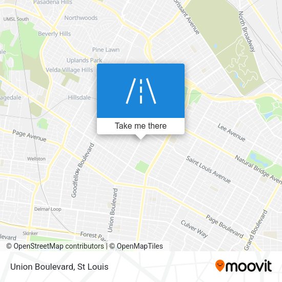 Union Boulevard map