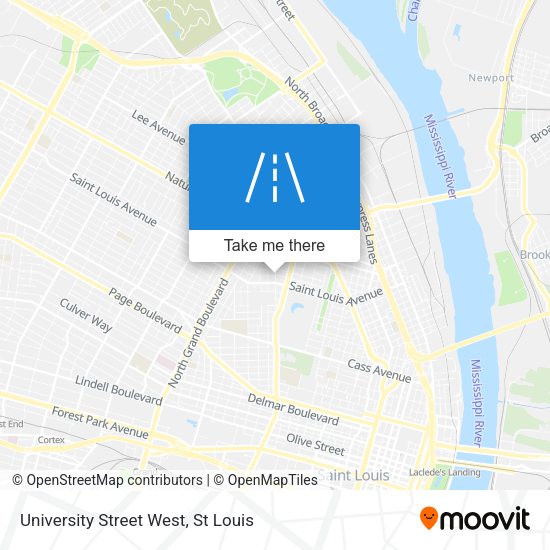 University Street West map