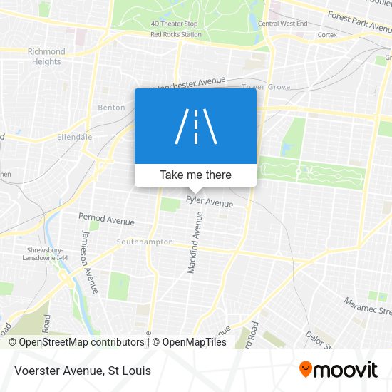 Voerster Avenue map