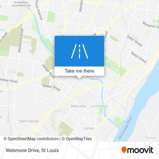 Webmore Drive map