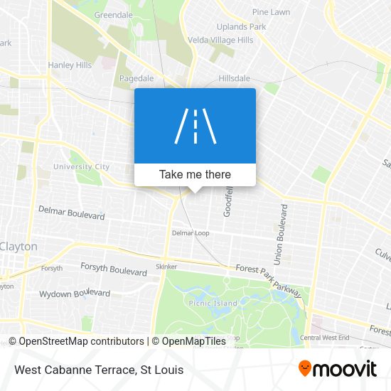 West Cabanne Terrace map