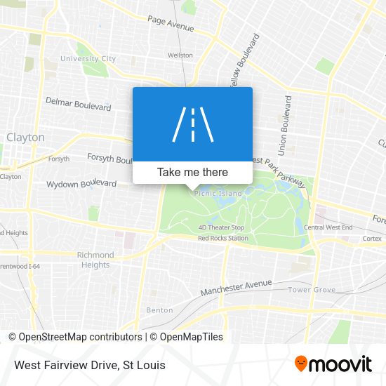 West Fairview Drive map