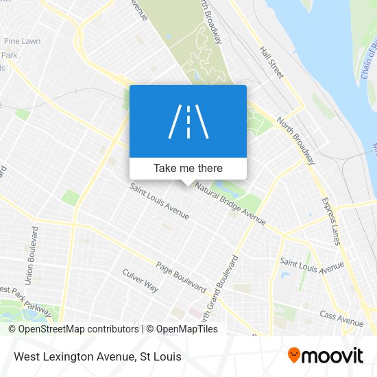 Mapa de West Lexington Avenue