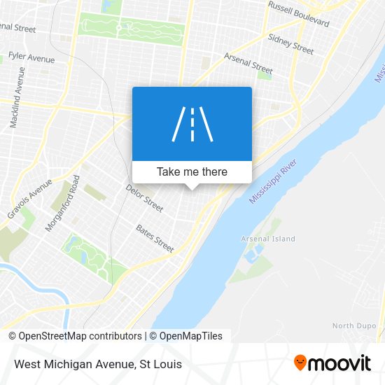 Mapa de West Michigan Avenue