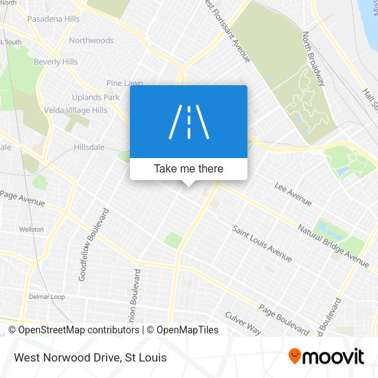 Mapa de West Norwood Drive