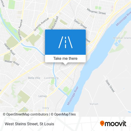 West Steins Street map