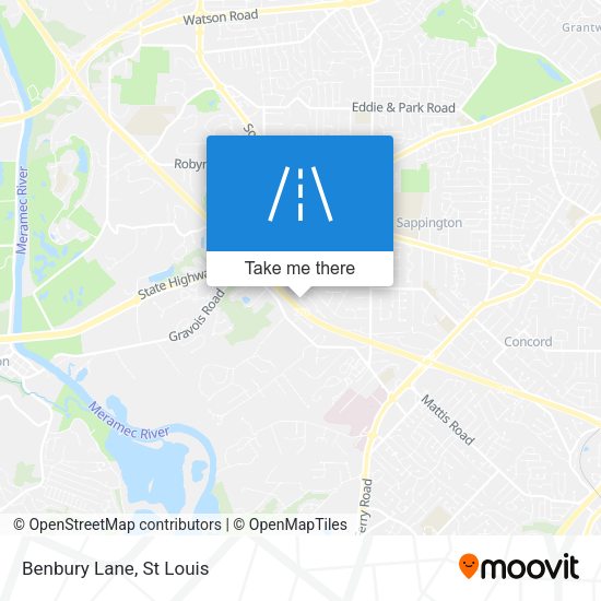 Mapa de Benbury Lane