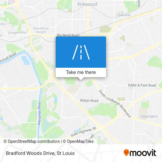 Mapa de Bradford Woods Drive