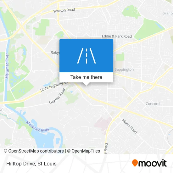 Mapa de Hilltop Drive