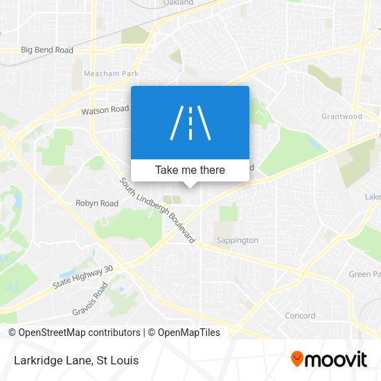 Mapa de Larkridge Lane