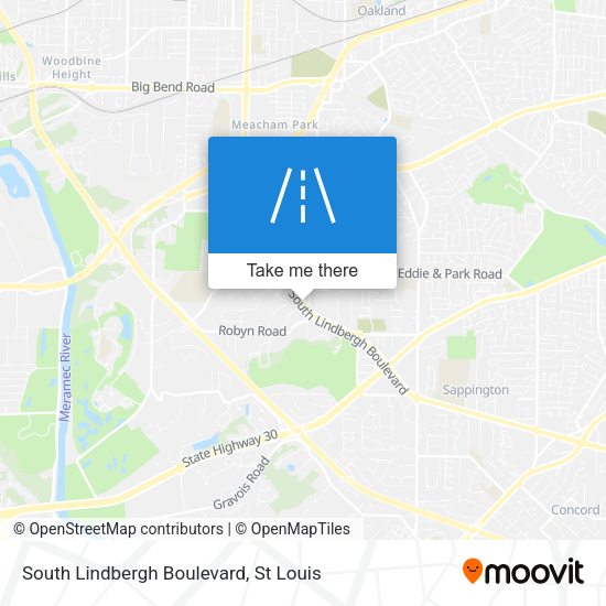 Mapa de South Lindbergh Boulevard
