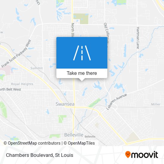 Chambers Boulevard map