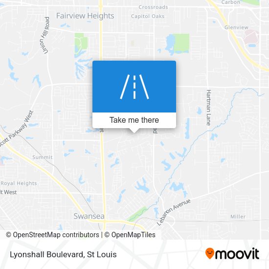 Lyonshall Boulevard map