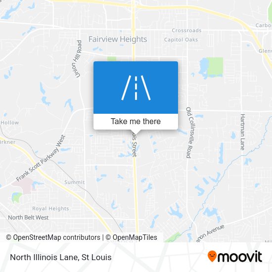 North Illinois Lane map