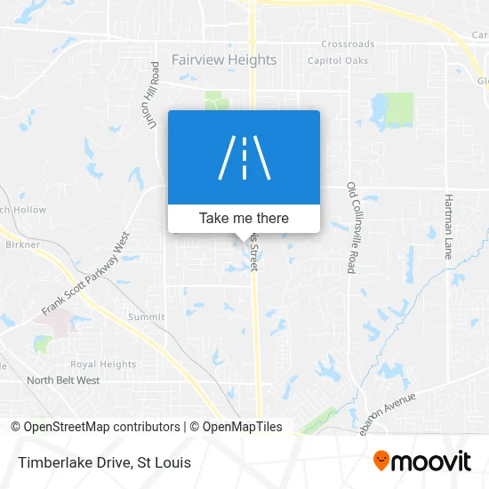 Timberlake Drive map