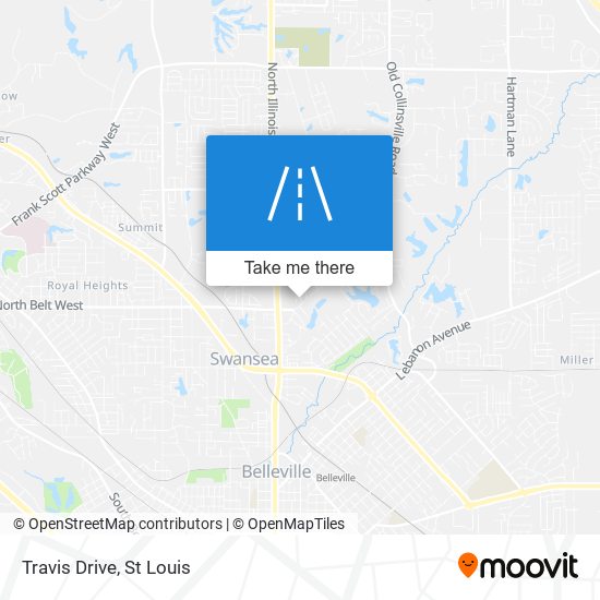 Travis Drive map