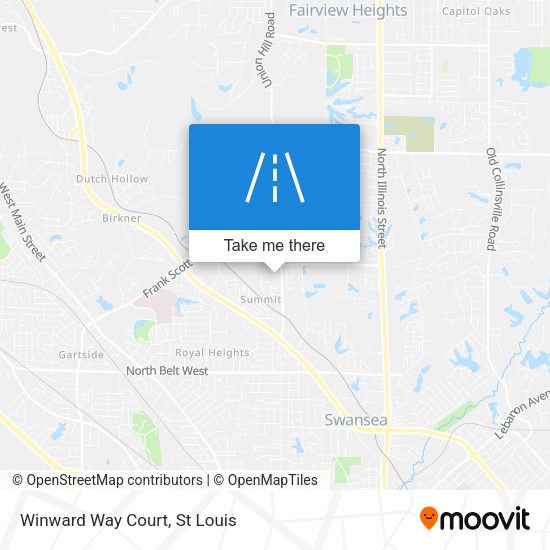 Winward Way Court map