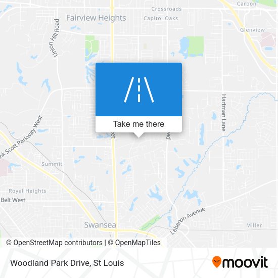Mapa de Woodland Park Drive