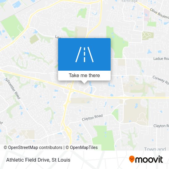 Athletic Field Drive map