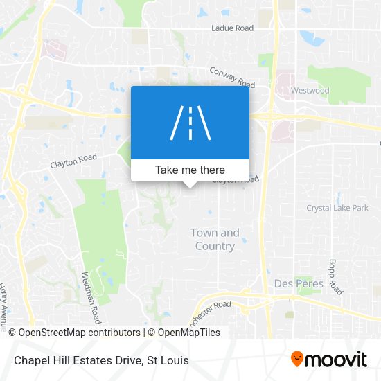 Mapa de Chapel Hill Estates Drive