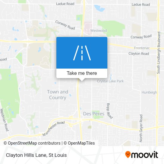 Mapa de Clayton Hills Lane