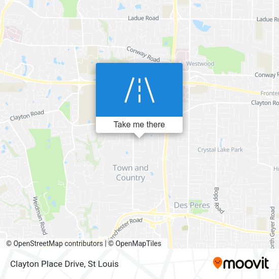 Mapa de Clayton Place Drive