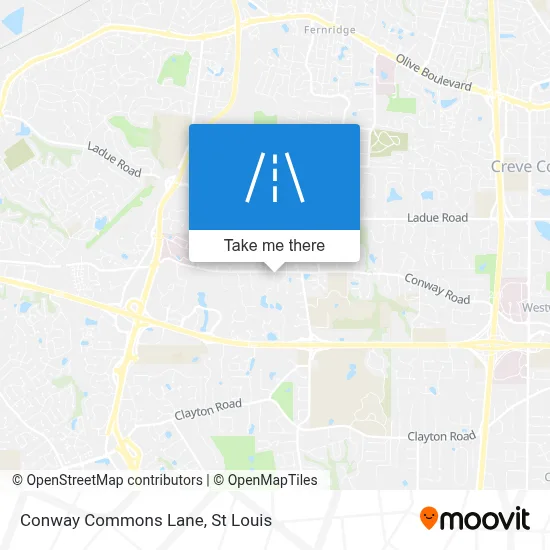 Conway Commons Lane map