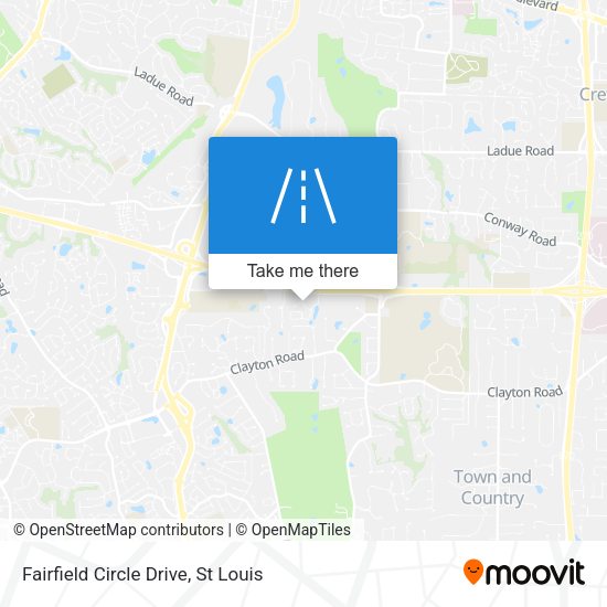 Fairfield Circle Drive map