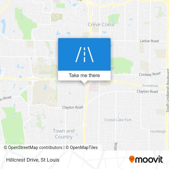 Mapa de Hillcrest Drive