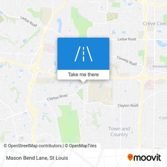 Mason Bend Lane map