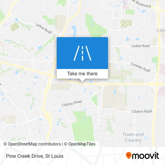 Mapa de Pine Creek Drive