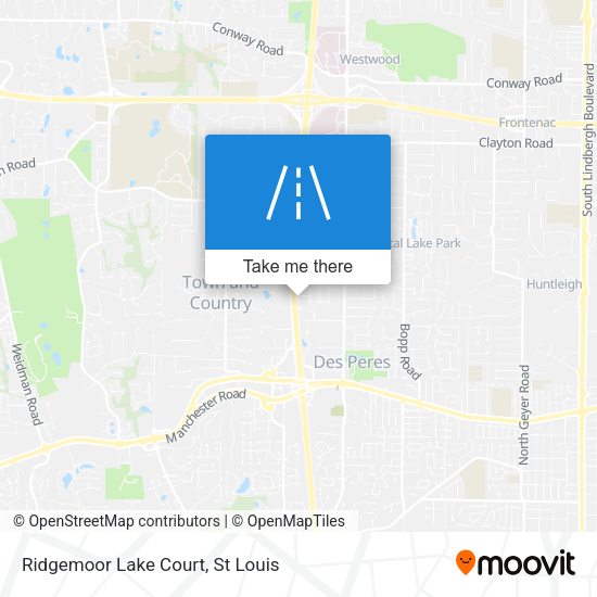Ridgemoor Lake Court map