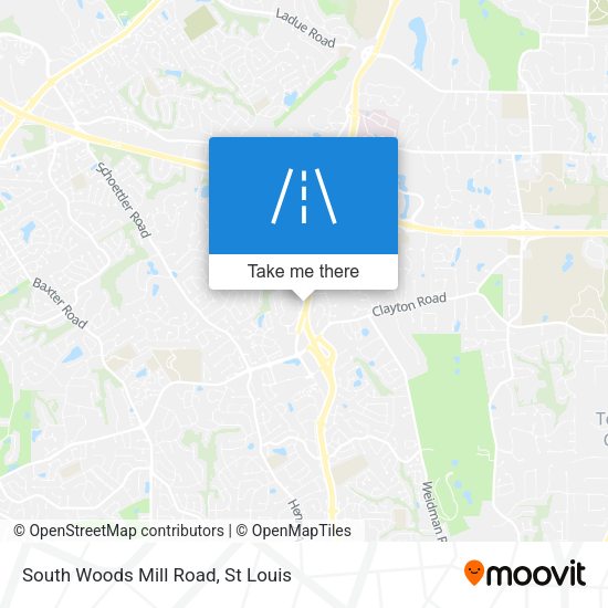 Mapa de South Woods Mill Road