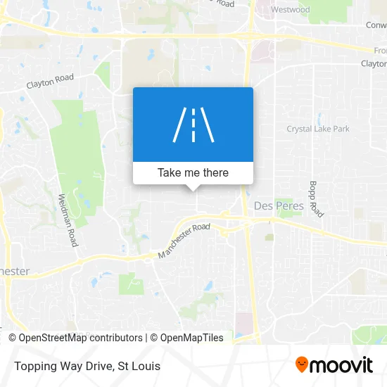 Topping Way Drive map