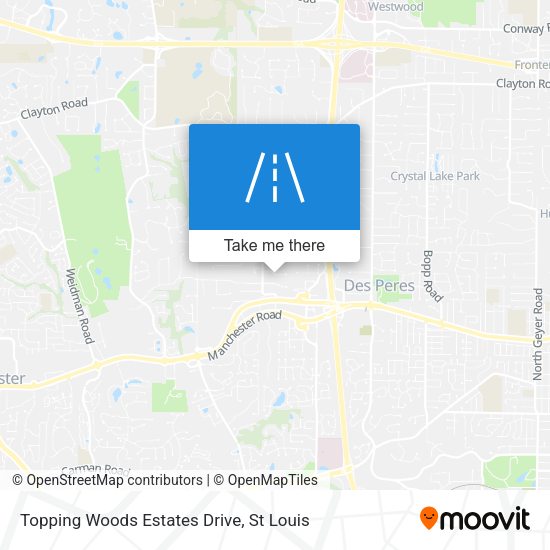 Topping Woods Estates Drive map