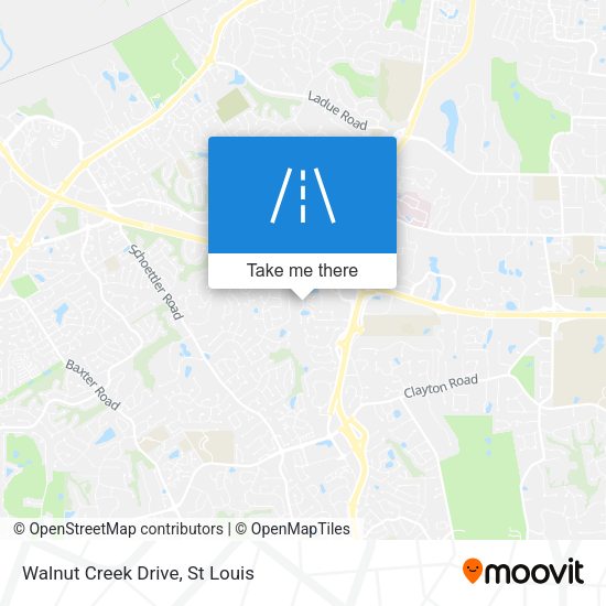 Mapa de Walnut Creek Drive