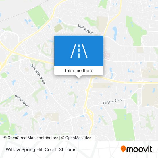 Willow Spring Hill Court map