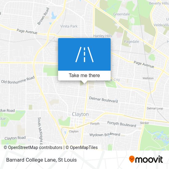 Mapa de Barnard College Lane