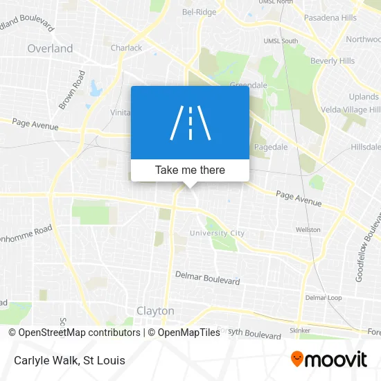 Carlyle Walk map