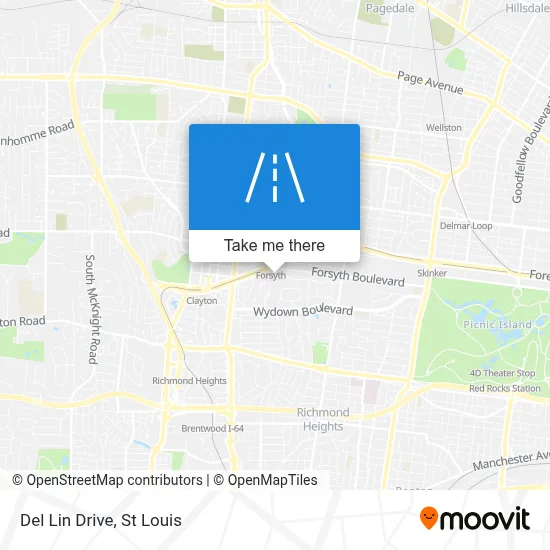 Del Lin Drive map