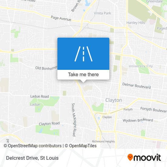 Mapa de Delcrest Drive