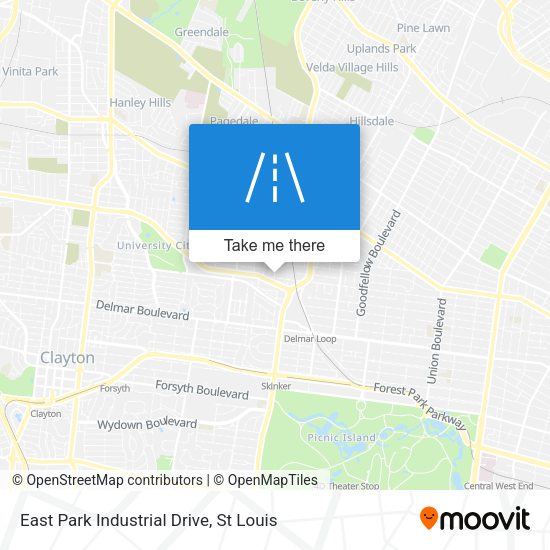East Park Industrial Drive map