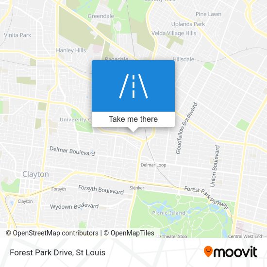 Forest Park Drive map