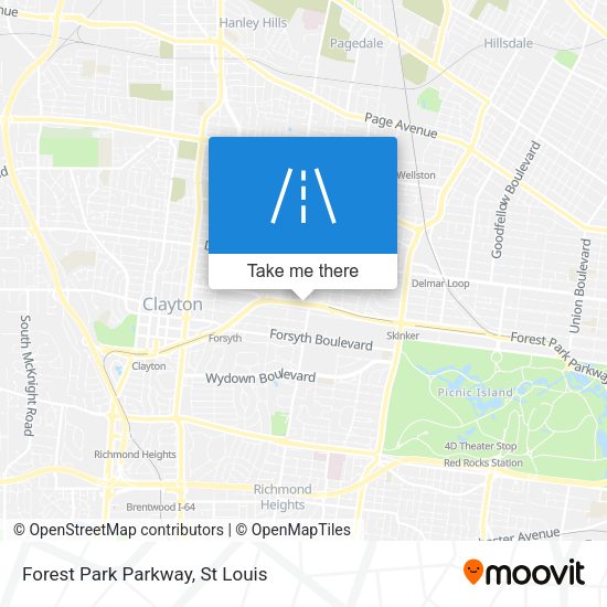Mapa de Forest Park Parkway