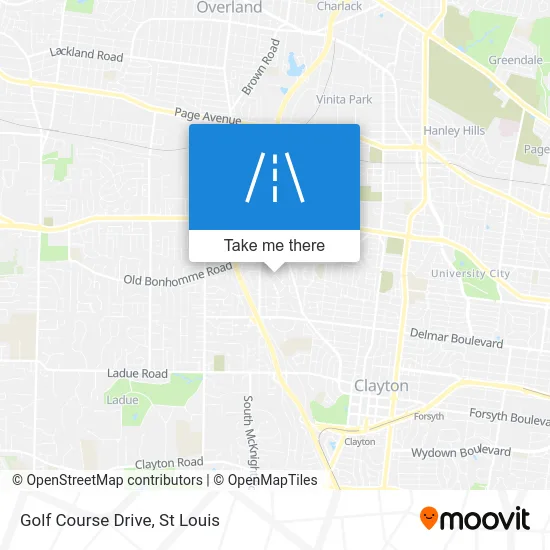 Golf Course Drive map