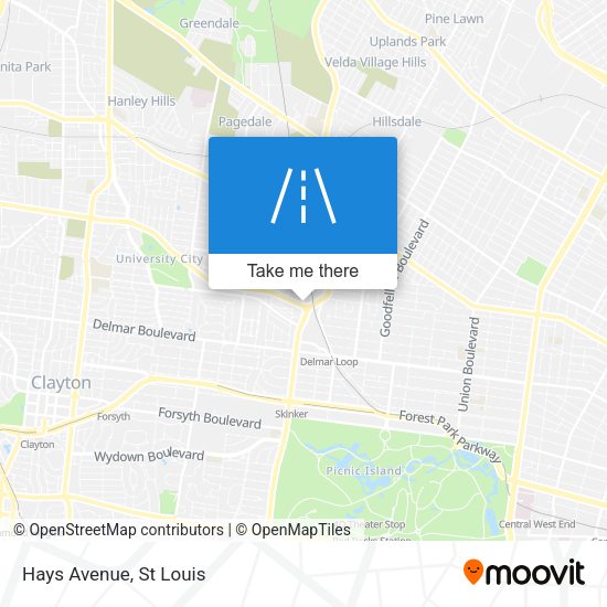Mapa de Hays Avenue